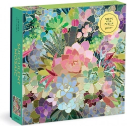 Puzzle GALISON mozaika ze sukulentů 500 dílků