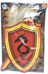 Pěnový meč a štít s motivem draka