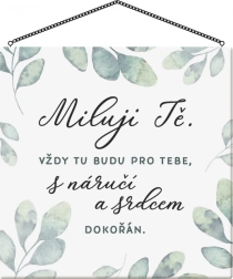 Cedulka - Miluji Tě