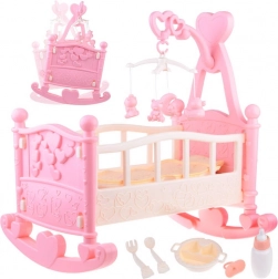Velká kolébka pro panenky s kolotočem