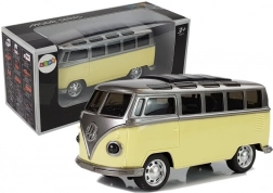 Autobus na setrvačník se světly a zvuky – žlutý