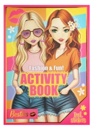 Kniha módní kreativity Fashion and Fun A4 Besties
