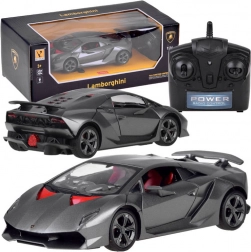 RC auto LAMBORGHINI 1:24 stříbrné 2,4 GHz