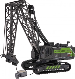 Kovový jeřáb černo‑zelený