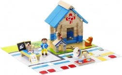 Jeujura Dřevěná stavebnice Veterinární klinika