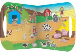Znovupoužitelné samolepky s herní scénou Farma