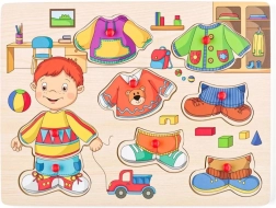 Dřevěné puzzle převlékání Sebastian 30 × 22 cm