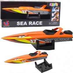 Natahovací motorový člun do vody – oranžový