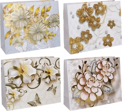 Dárková papírová taška L 38 × 32 × 12 cm – celoroční motivy