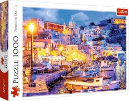Puzzle 1000 dílků - Trefl: Wyspa Procida nocí, Itálie