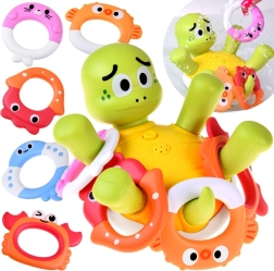 Interaktivní koupací želva s vodní fontánou