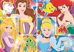 Clementoni puzzle Disney princezny s kamarády 104 dílků