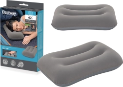Dmuchaný polštář Velurový Šedý Bestway