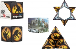 Magnetická hlavolamová kostka dinosaurus, plast, 6 cm