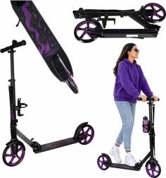 Skládací městská koloběžka Trike Fix 200 mm černo-fialová