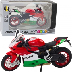 Kovový sportovní motocykl se světly a zvuky 1:12