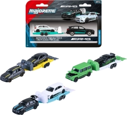 Majorette Mercedes-AMG s přívěsem – kovový model s pohyblivými částmi