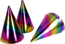 Párty kloboučky Duha – 6 ks