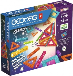 Geomag Glitter – magnetická stavebnice 35 dílků