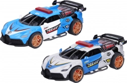 Policejní auto na setrvačník se světelnými a zvukovými efekty 18 cm