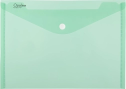 Polypropylenové psaníčko s drukem A4 Opaline, zelené (180 µm, 5 ks)