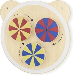 Dřevěná nástěnná tabule barvy – medvídek, Montessori, FSC