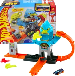 hot wheels city hladový gorila gorilla slam – závodní dráha s autíčkem