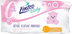 Dětské vlhčené ubrousky s měsíčkem LINTEO Baby 24 ks