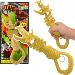 Kousající kostra dinosaura – chyťák, hnědá