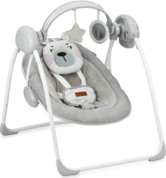 Houpací lehátko s melodiemi MoMi Liss medvěd růžové