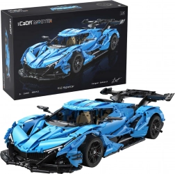 Stavebnice CADA Master modrý V12 hypercar 1:8 (3865 dílků)