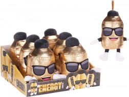 Plyšový přívěsek bubble tea s kovovým klipem