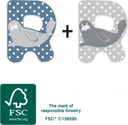 dřevěné písmeno R Small Foot