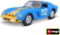 Stavebnice kovového modelu BBURAGO FERRARI 250 GTO 1:24 – modrá
