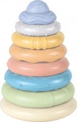 Věž z kroužků na tyči 20 cm