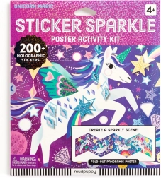 Sada třpytivých samolepek s Kouzelnými jednorožci