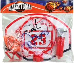 Basketbalový koš trikolora s míčem a pumpičkou