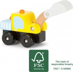 Dřevěné autíčko z masivního dřeva s certifikací FSC