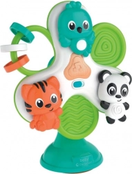 Dětský kolotoč se zvířátky na vysokou židličku s přísavkou