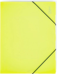 Složka s gumičkou A4, neprůhledná, limetková