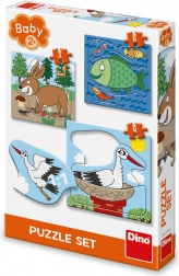 Dino Puzzle Zvířátka: Kde žijí