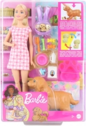 Barbie narození štěňátek herní sada