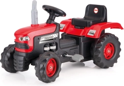 Velký červený šlapací traktor Dolu