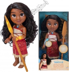Disney Princess zpívající panenka MOANA s tetováním a pádlem 35 cm