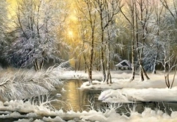 Norimpex diamantové malování – les s osamělou chatkou 30 × 40 cm