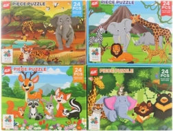 Puzzle zvířátka 24 dílků