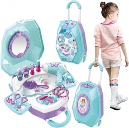 WOOPIE toaletní stolek 2v1 salon krásy v kufříku pro děti