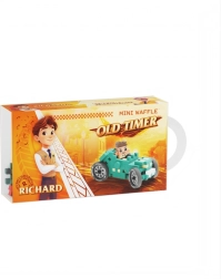 Mini Waffle staré auto turquoisové