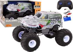 rc terénní auto 1:6 dinosaurus 2.4g