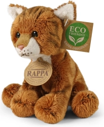 Plyšová kočka rezavá sedící 14 cm eco friendly